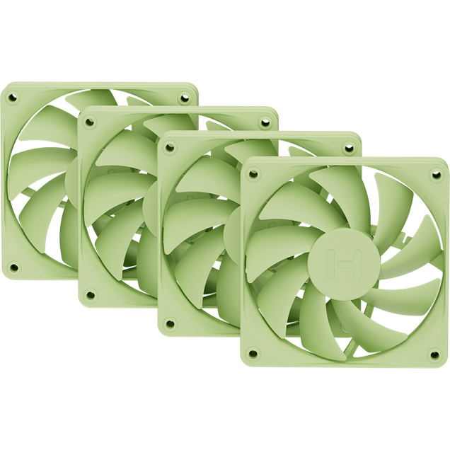 HYTE FA12 120 mm PWM Fan 4 Pack Matcha Milk